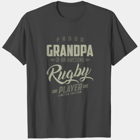 Proud Grandpa Rugby Player. T Shirts