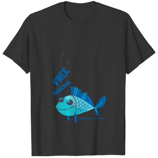 Blue Fish Free Piercing T Shirts