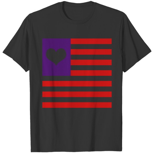 Love Flag Design T-shirt