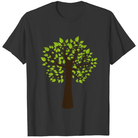 Green leaf tree T-shirt