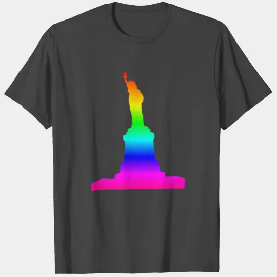 Rainbow Statue Of Liberty T Shirts