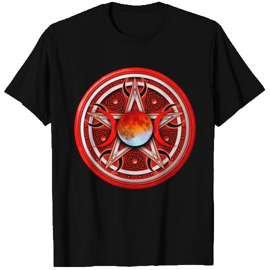 Red Moon Pentacle T Shirts