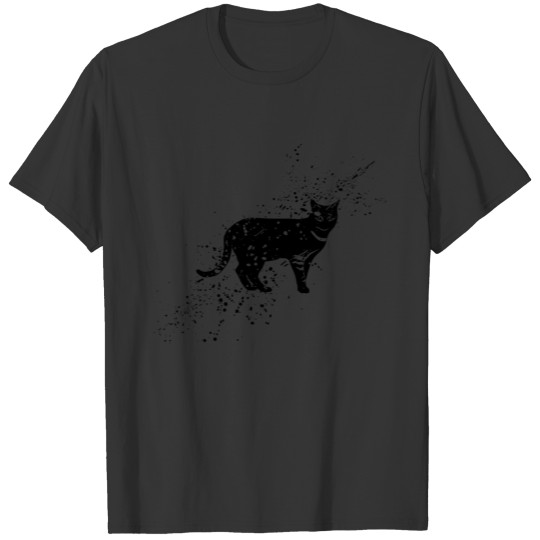 Grungy cat symbol T-shirt
