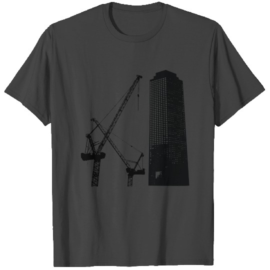 Skyscraper building construction T Shirts