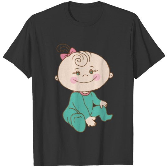Baby cartoon smiling T-shirt