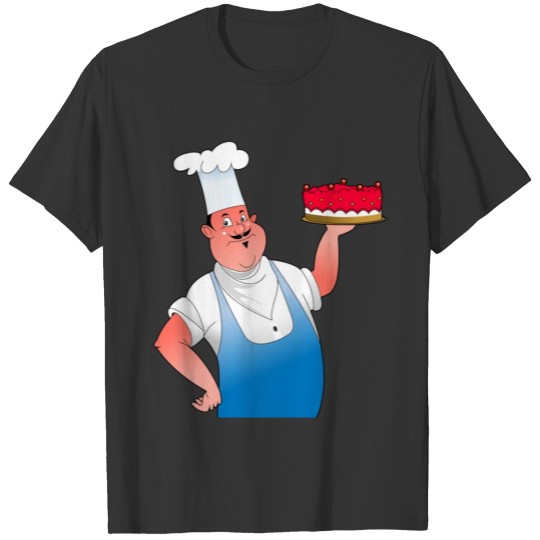 Cartoon chef thinking T-shirt