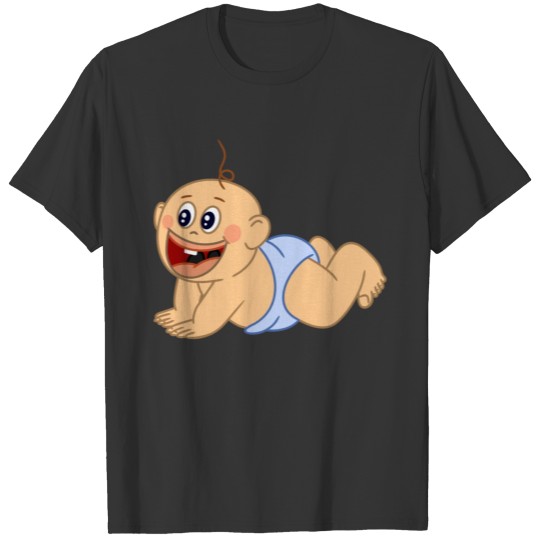 Baby cartoon crawling T-shirt