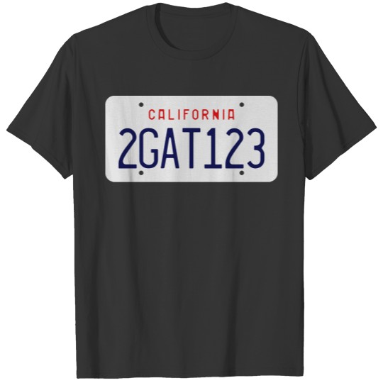 2GAT123 license plate T-shirt