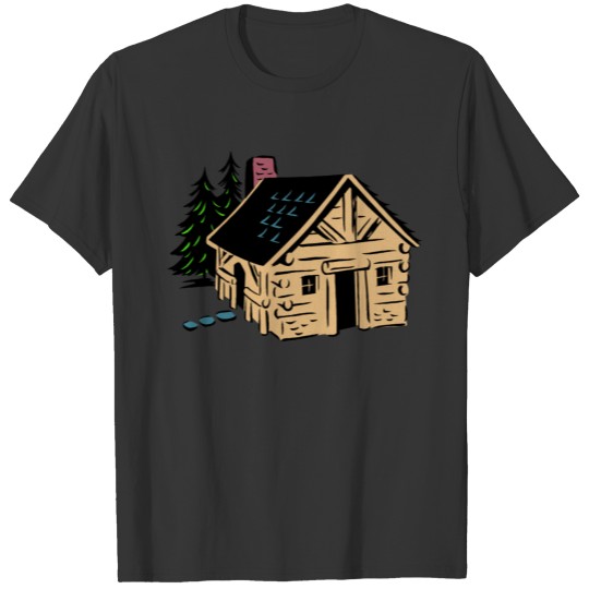 Wooden house art T Shirts