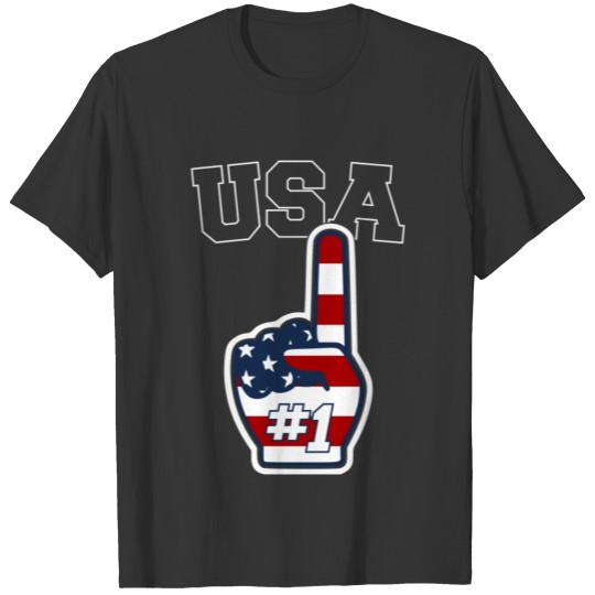 USA Number 1 design T-shirt