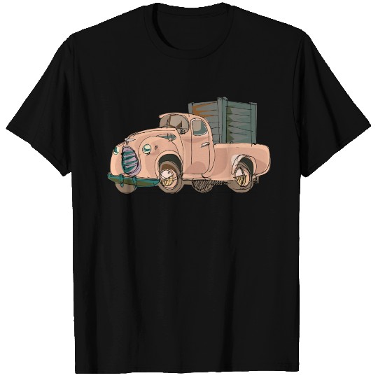 Hand painted cartoon car T Shirts