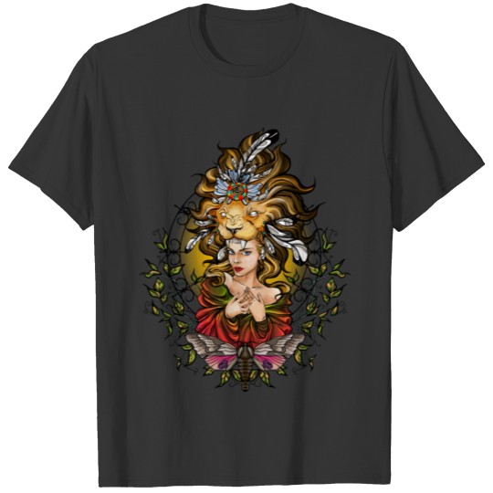 tattoo lion T-shirt