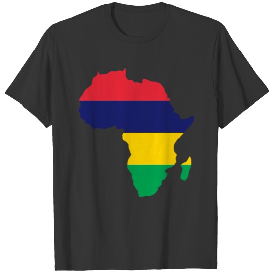 Mauritius Flag In Africa T-shirt