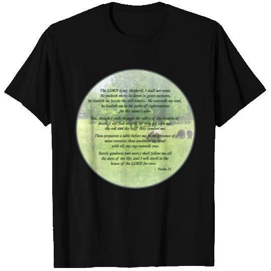 Psalm 23 The Lord Is My Shepherd T Shirts