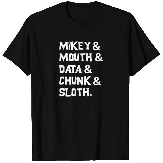 The Goonies Cast T Shirts