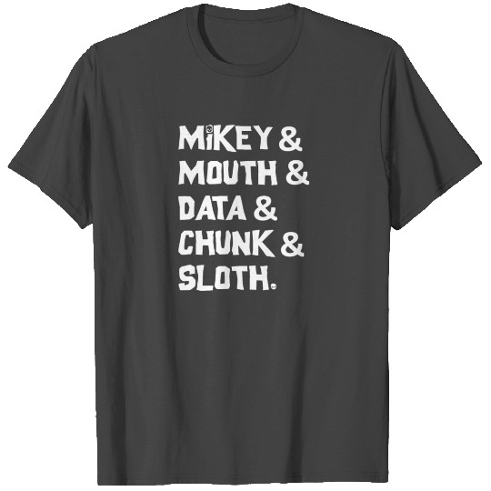 The Goonies Cast T Shirts