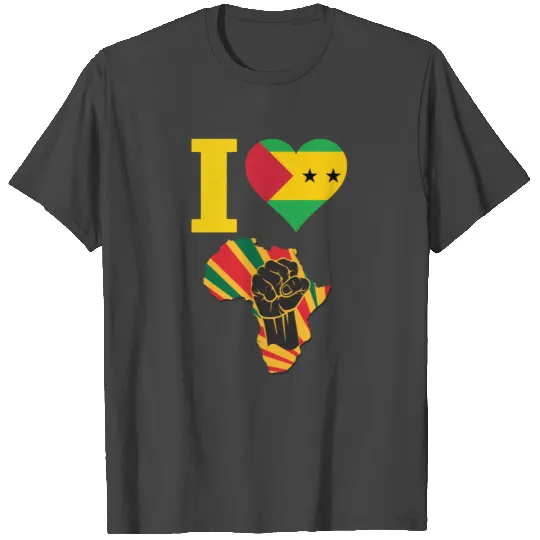 Sao Tome BlacK Power T Shirts