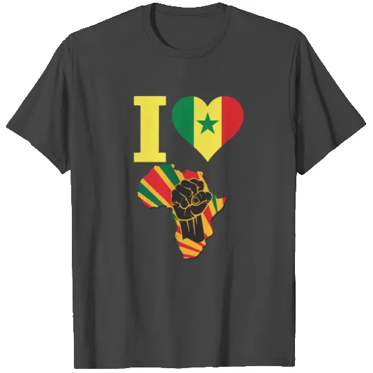 Senegal Black Power T Shirts
