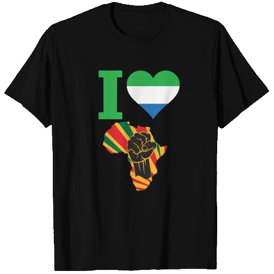 Sierra Leone Black Power T Shirts