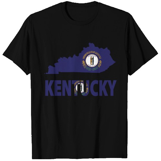 Kentucky Flag Map T Shirts