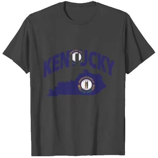 Kentucky Flag Map T Shirts