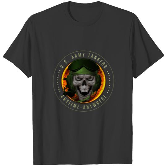 Army Tanker Skull w/CVC T Shirts