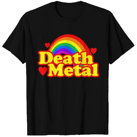 FUNNY DEATH METAL RAINBOW T Shirts