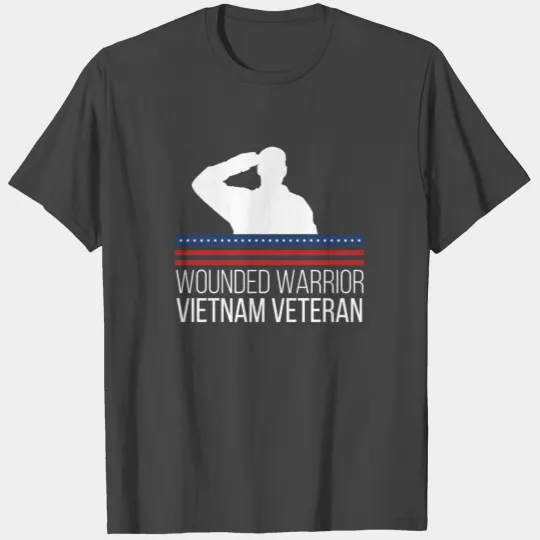 Wounded warrior Vietnam veteran T Shirts