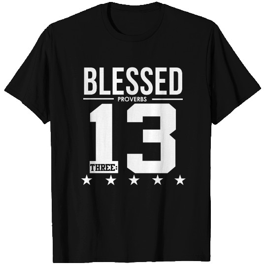 Blessed Proverbs 3:13 Bible Verse Scripture T Shirts