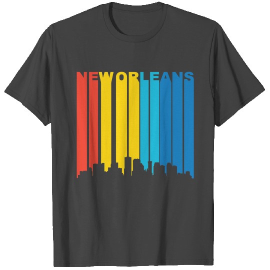 Retro New Orleans Skyline T Shirts