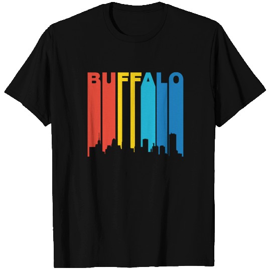 Retro Buffalo New York Skyline T Shirts