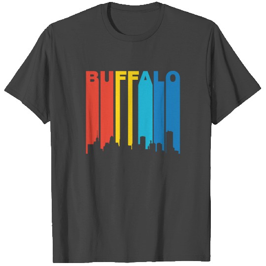 Retro Buffalo New York Skyline T Shirts