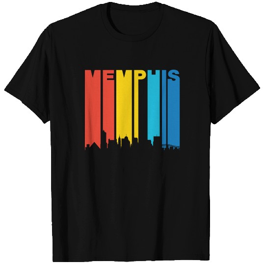 Retro Memphis Tennessee Skyline T Shirts