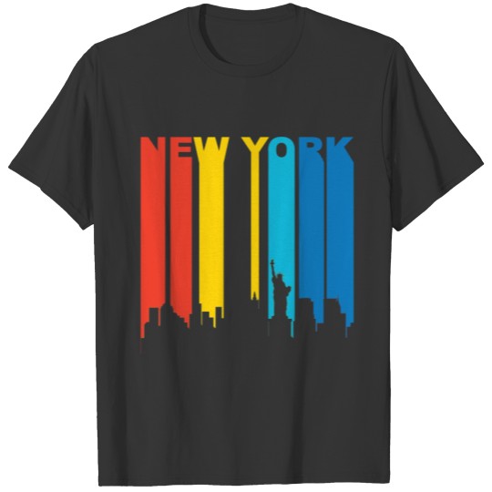 Retro 1970s New York City Skyline T-Shirt T-shirt