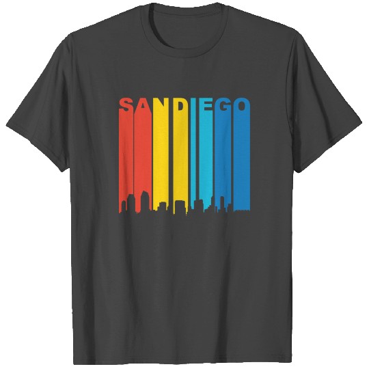 Retro 1970's San Diego California Skyline T Shirts