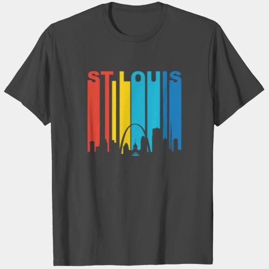 Retro 1970's St. Louis Missouri Skyline T Shirts