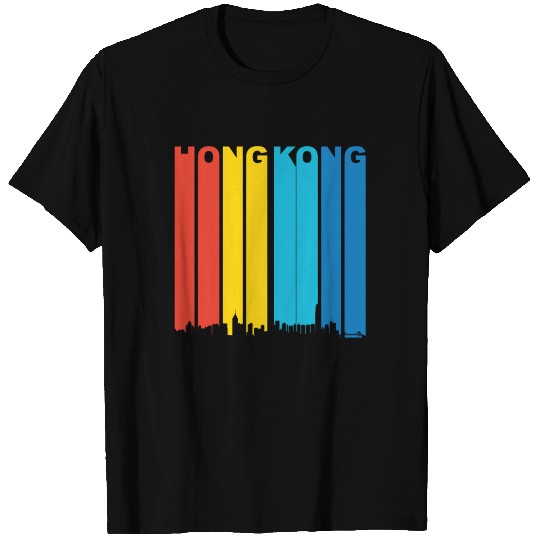 Retro Hong Kong China Skyline T Shirts