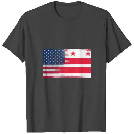 District of Columbia Flag T Shirts