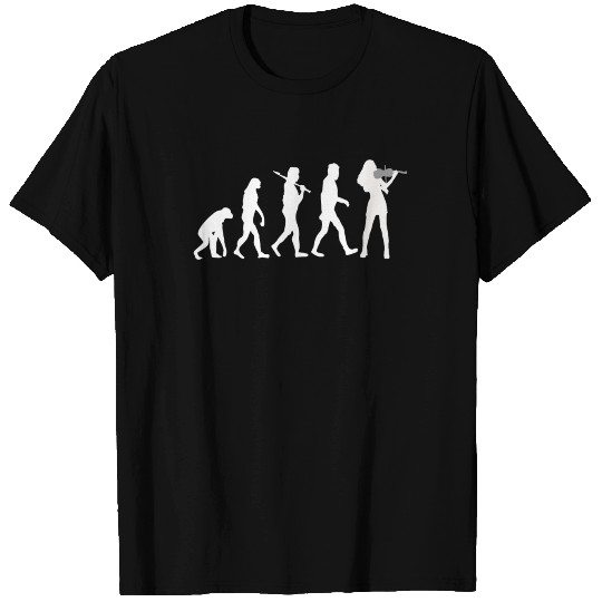 Violinist Evolution Funny Violin Music T Shirts