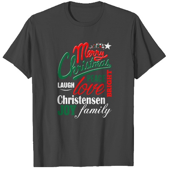 Merry Christmas Laugh Peace Love Bright Joy Chavez T Shirts