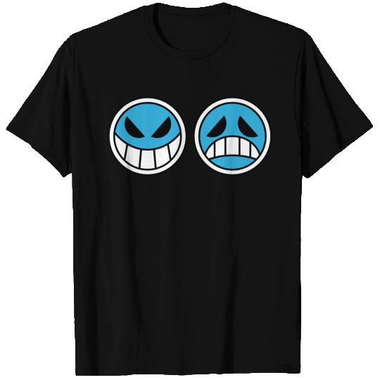 one piece ace smiley face T Shirts