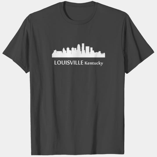 Louisville Kentucky Downtown Skyline Silhouette T Shirts