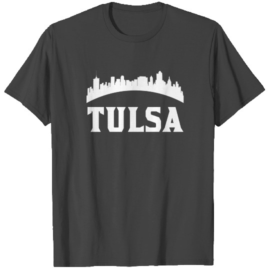Vintage Style Skyline Of Tulsa OK T Shirts