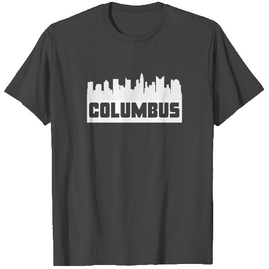 Columbus Ohio Skyline Silhouette T Shirts