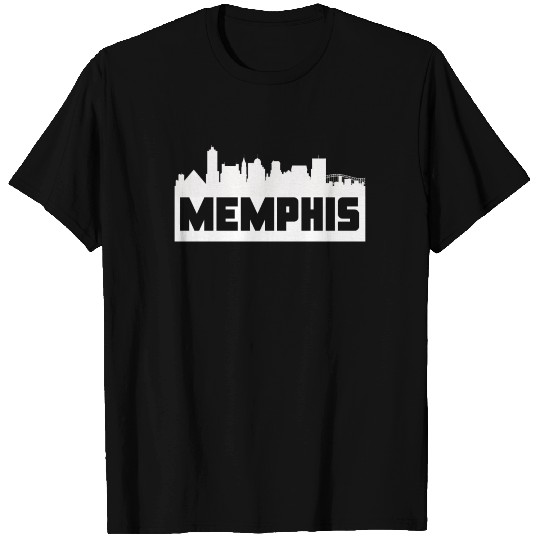 Memphis Tennessee Skyline Silhouette T Shirts