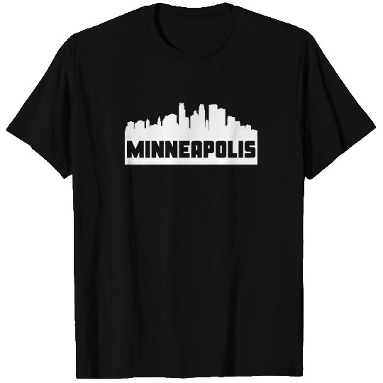 Minneapolis Minnesota Skyline Silhouette T Shirts