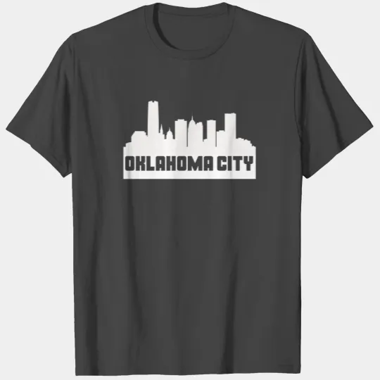 Oklahoma City Oklahoma Skyline Silhouette T Shirts