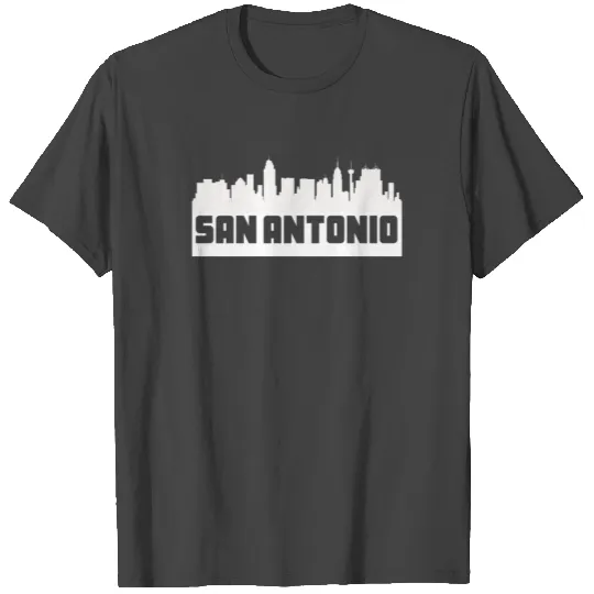 San Antonio Texas Skyline Silhouette T Shirts