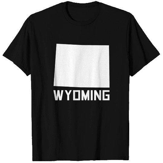 Wyoming State Silhouette T Shirts
