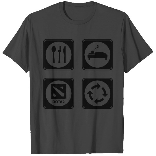 Eat Sleep DOTA2 Repeat T Shirts
